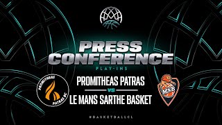 Promitheas Patras v Le Mans Sarthe Basket - Press Conference | BCL 2023