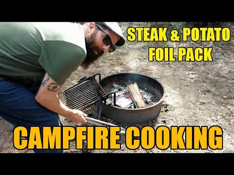 Campfire Cooking - Steak & Potato Foil Pack
