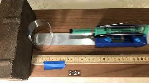 Cart & Brick Collision - 1 Ring on Brick - Lesson 13, Unit 8.1 Contact Forces