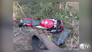 Acidente deixa motociclista gravemente ferido