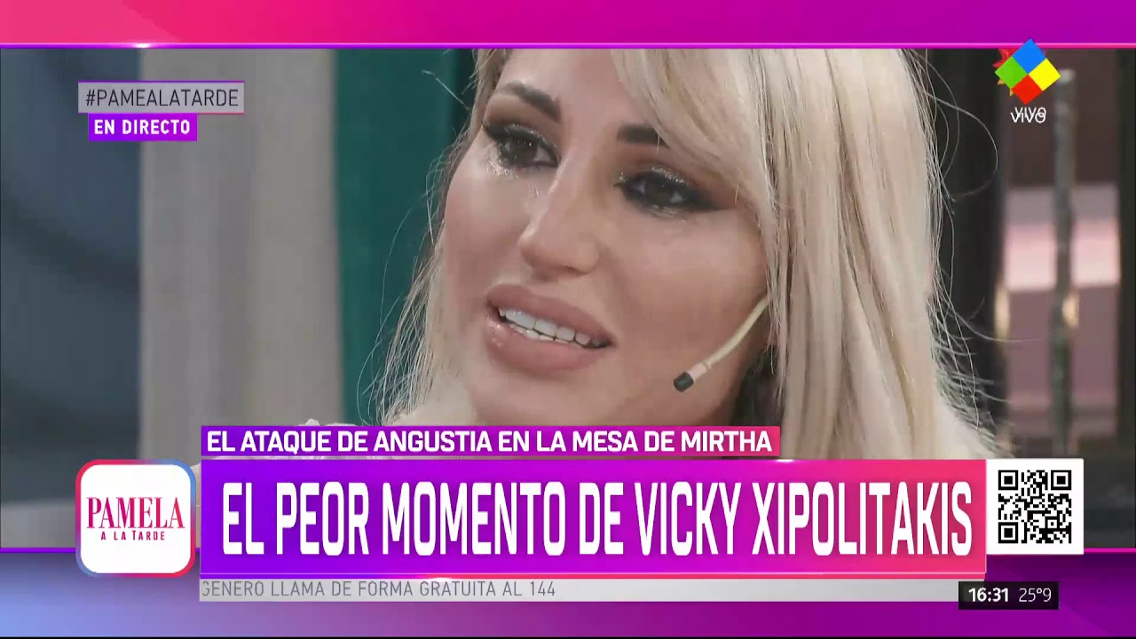 mirtha legrand hermana VickyXipolitakis: crisis y llanto en la mesa de Mirtha.