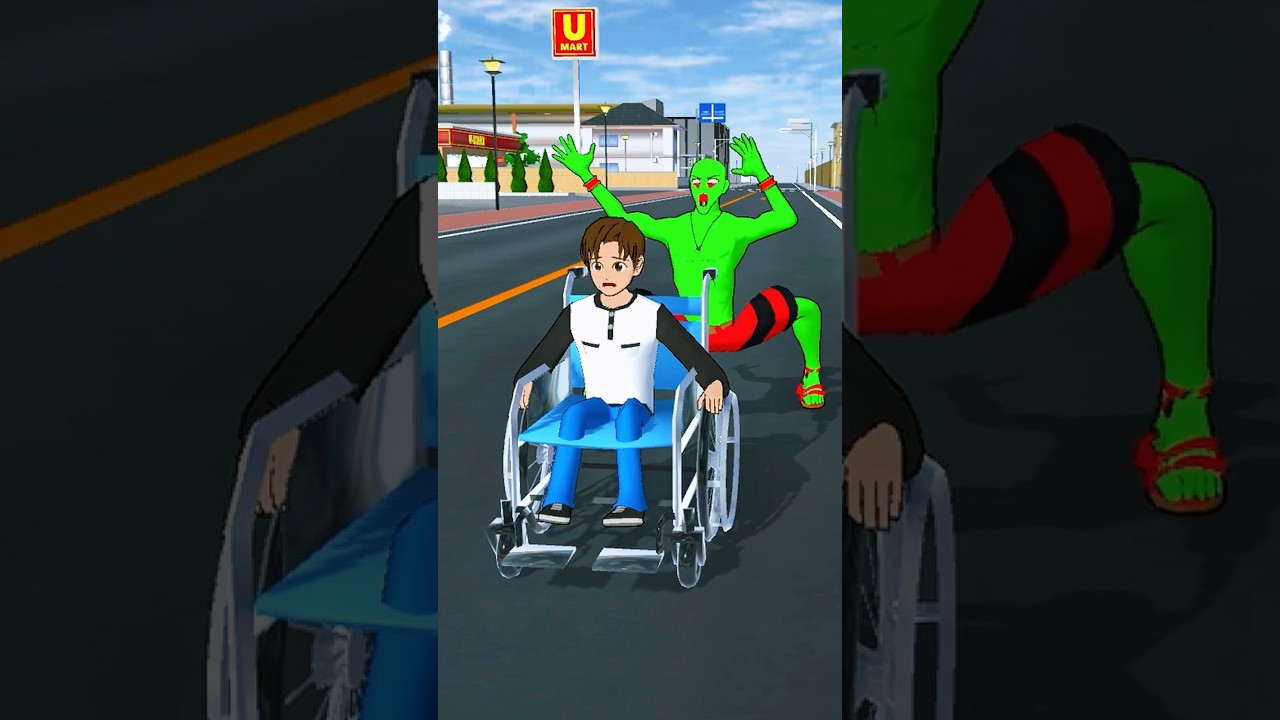 YUTA ON WHEELCHAIR BUGATTI TREND HANTU ZOMBIE 