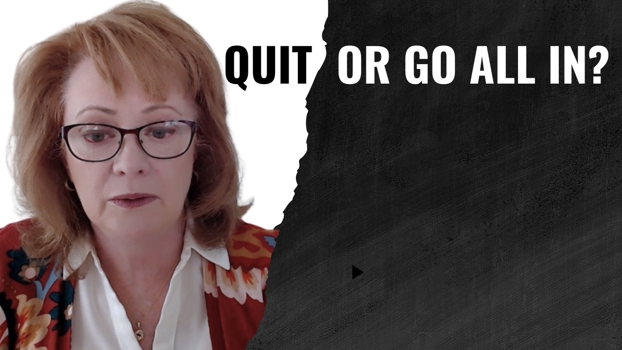 Why Creators Get Stuck Between Quitting and Going All In