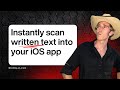 Your iPhone's Hidden OCR Superpower