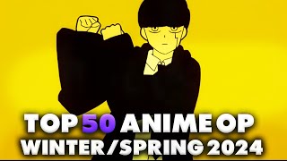 Top 50 Anime Openings of 2024 Winter/Spring (Party Rank)