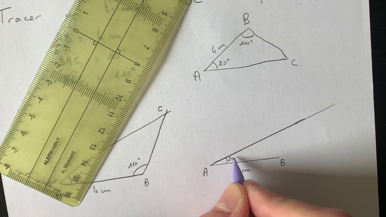 Tracer un triangle - 6ème