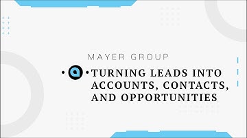 Creating an Account, Contact, and Opportunity from a Lead in Acumatica