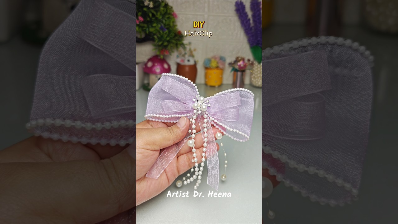 Ribbon Bow Clip