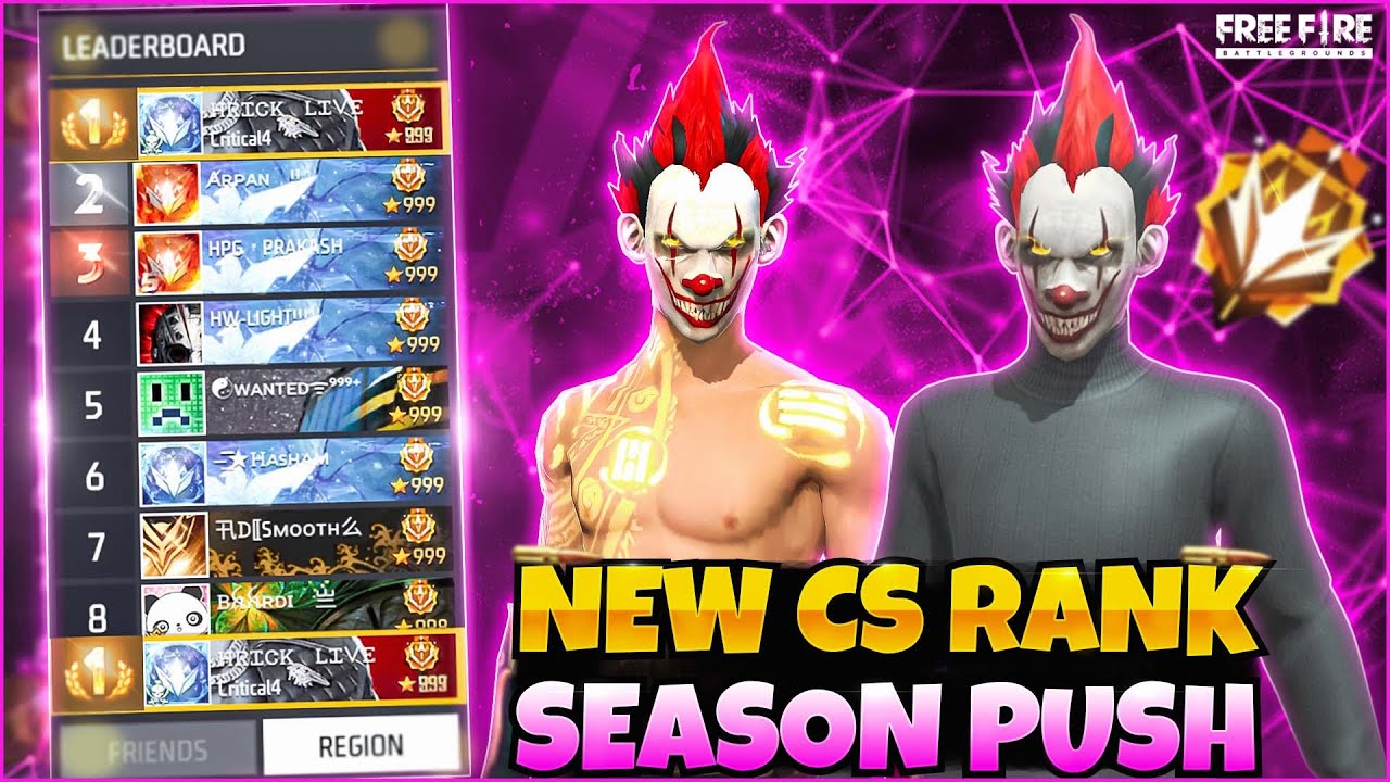 Free Fire Live Cs Grandmaster Rankpush - Hrick is Live - Garena Free ...