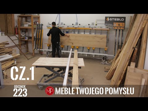 Part 1 A levitating wooden bed, rustic oak, gluing the headboard and frame
