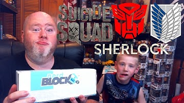 Nerd Block Unboxing July 2016 #SuicideSquad #Sherlock #Transformers