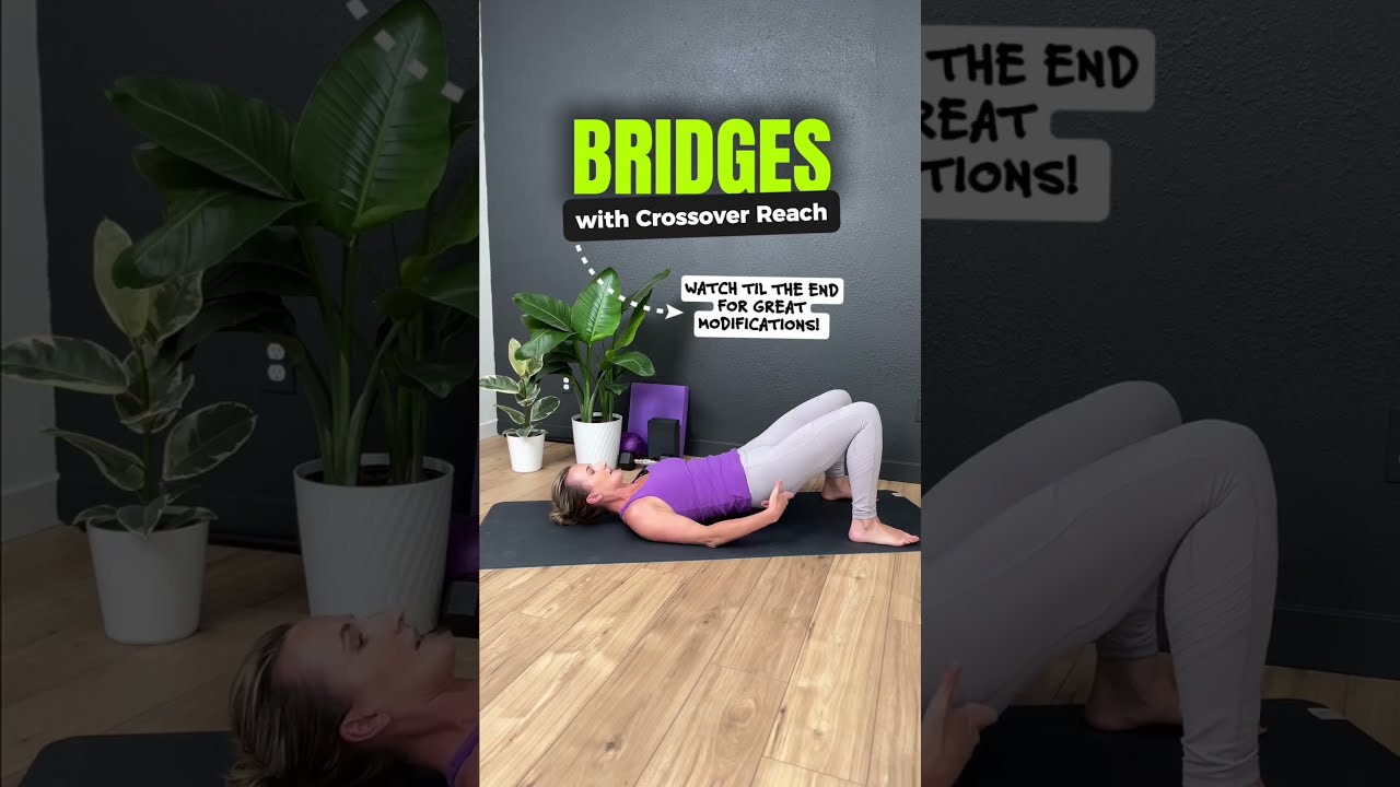 How To Build Core Glute Strength With This Crossover Bridge Fitover40 Mobility Glutes