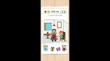 Brain Test Level 148 a vampire Help