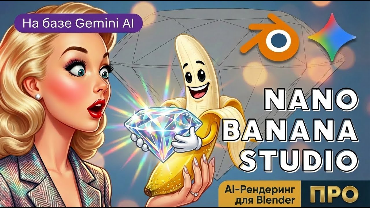 НЕ ДЕЛАЙ РЕНДЕР ПОКА НЕ ПОСМОТРИШЬ: Nano Banana Studio - революция в Blender