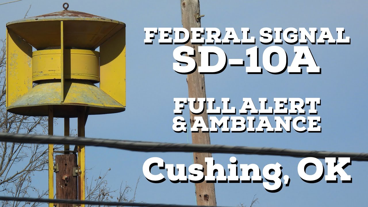 Federal Signal SD-10A | Full Alert & Ambiance | Cushing, Oklahoma | 2/3/26
