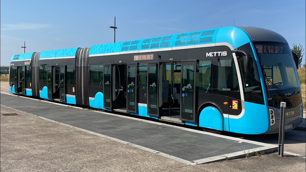 VAN HOOL ExquiCity 24 Hybrid - METTIS B - Réseau LE MET’ [METZ] - Université Saulcy à Hôpital Mercy