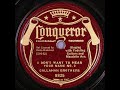 I Don't Want to Hear Your Name No. 2 ~ Callahan Brothers with Guitars and Mandolin Acc. (1937)