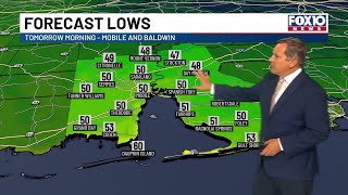 Pleasant, dry conditions into next week