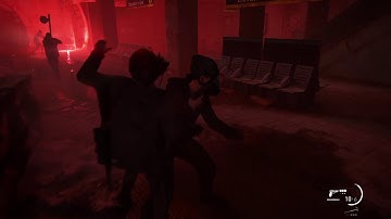 Ellie and Dina escaping to the Tunnels