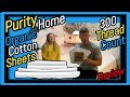 Purity Home 300 Thread Count Organic Cotton Bed Sheets Set Review