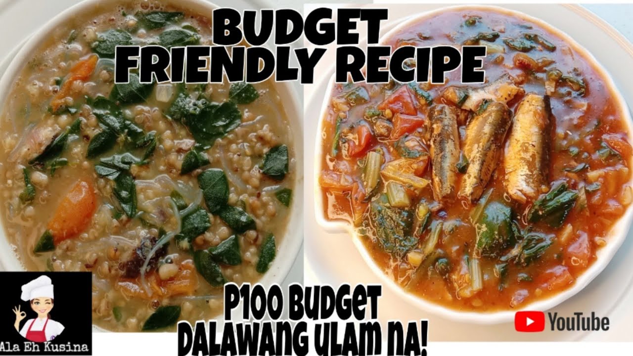 TIPID ULAM IDEAS EPISODE 1 BUDGET FRIENDLY RECIPE 100PESOS 2 ULAM NA tipid-ulam-ideas-episode-1-budget-friendly-recipe-100pesos-2-ulam-na