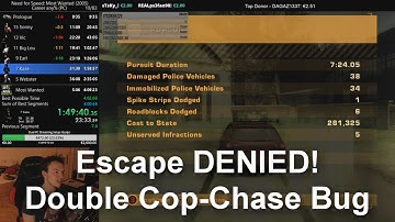 Strange Double Cop Chase Bug - NFS Most Wanted