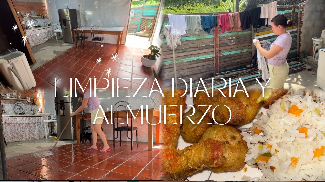 LIMPIEZA DIARIA RÁPIDA Y ALMUERZO.🥗 