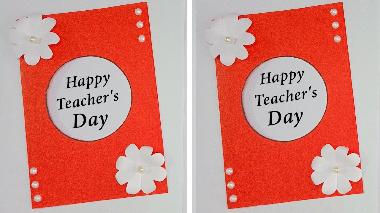 How to make Teacher's day card ideas / DIY Teacher's day greeting Card