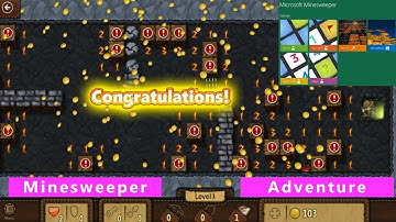 Minesweeper Adventure Gameplay | Microsoft Minesweeper | Level 1