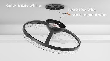 How to install addlon Ceiling Fans with Lights and Remote, 20