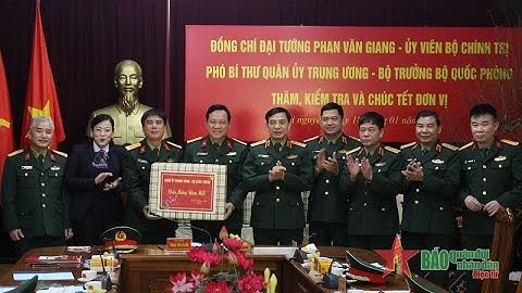Đại tướng Phan Văn Giang chúc Tết Quân khu 1 và các đơn vị địa bàn Thái Nguyên