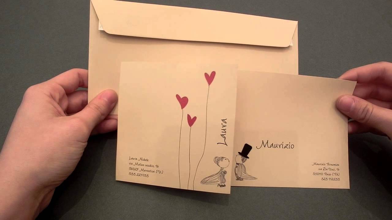Partecipazioni Matrimonio Origami.Partecipazione Di Matrimonio Kiss Youtube