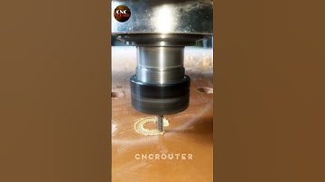 Circle shape cutting 10mm orange backlite in cncrouter #cncrouter #router #cnc