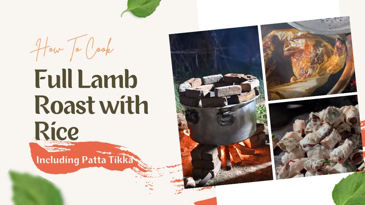 Traditional Khadda Dumba Roast & Patta Tikka in Desi Style | Underground BBQ Feast with Friends