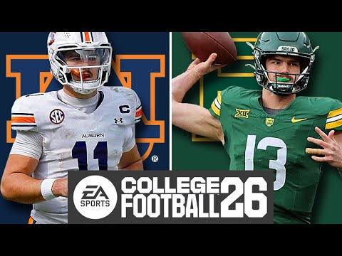 Auburn at Baylor - Week 1 Simulation (EA College Football 26) - YouTube