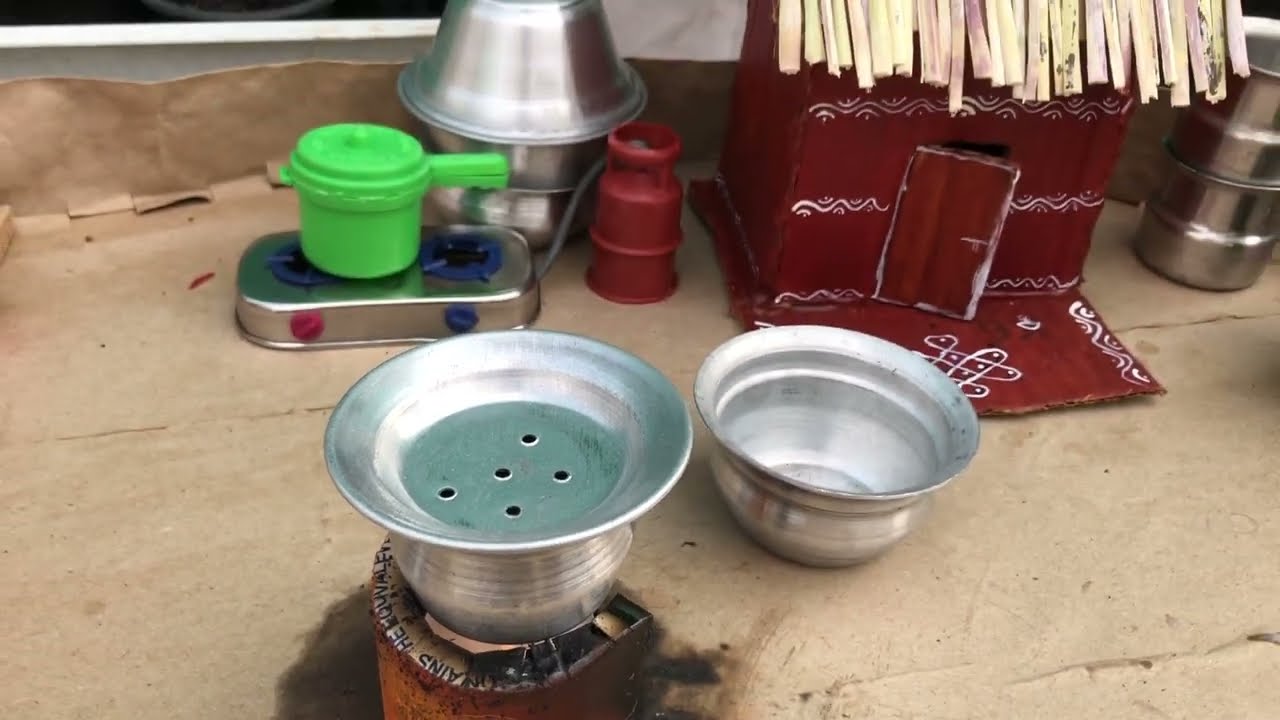 Tamarind rice in mini kitchen