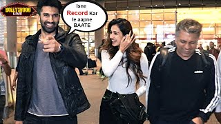Disha Patani Aditya Kapur Funny Moments Discuss About The Malang Movie Scene Gets Recorded By Media