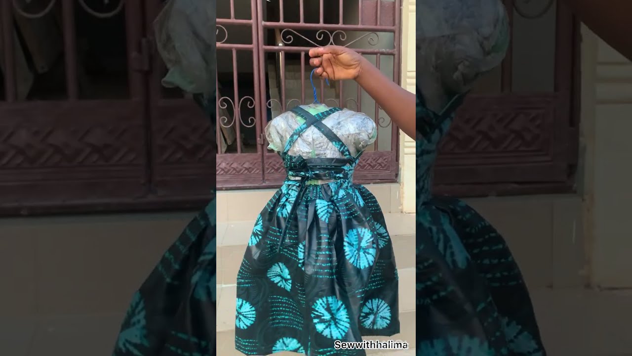 How to cut and sew a gown with a crisscross back