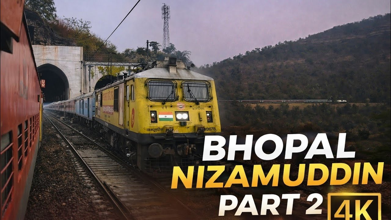 Vijayawada H.Nizamuddin | Bhopal - Nizamuddin Part 2 | Highspeed journey - The Invisible Traveller