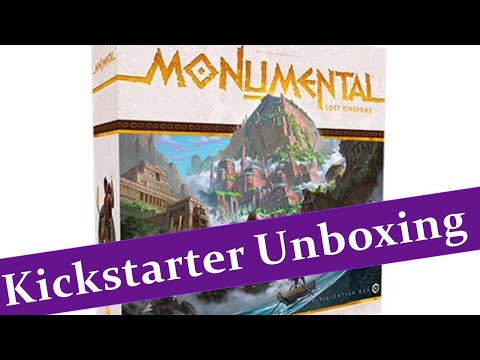 Monumental: The Lost Kingdoms Kickstarter Unboxing