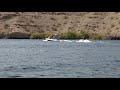 tubing, wakeboarding wake skating on the 1983 competition eliminator ski boat on Mojave lake.
