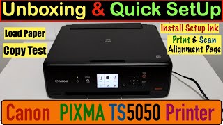 Canon Pixma TS5050 SetUp, Quick 