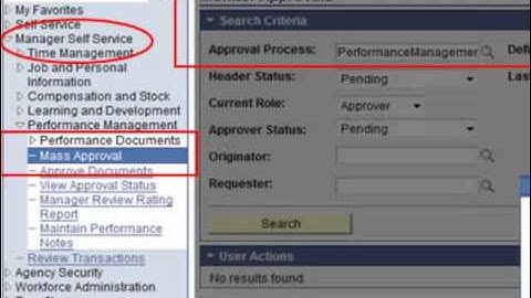 Performance Evaluation- Reviewing Mgr Mass Approval Process