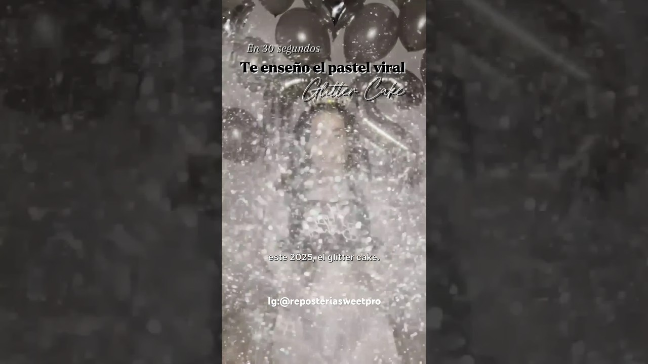 Glitter Cake | Pastel viral | Tendencia