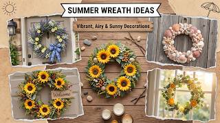 Inviting! 🌻 Summer Wreath Ideas with DIY Sunflower Designs and Coastal Seashell Door Wreaths 2026 screenshot 5