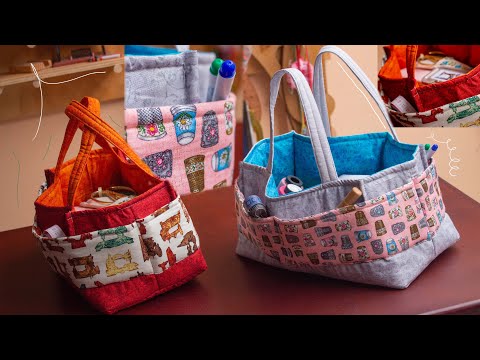 Como hacer un Bolso organizador de costura/Bolso costurero/Útil para ti, para regalar o vender