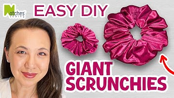 2 Easiest Methods to make Giant Scrunchies