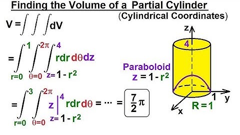 Calculus 3: Triple Integrals (21 of 25) Finding the Volume of a Partial Cylinder