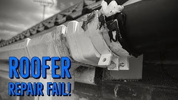 Roofer Gutter Repair Fail!