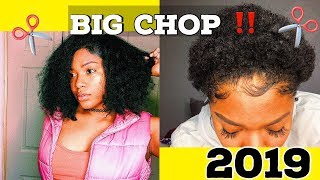 BIG CHOP on type 4 hair + hair journey - 2019